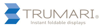 Trumari Instant Foldable Displays logo design horizontal