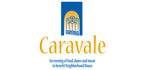 Caravale Fundraising Event for Neighborhood House logo design vertical