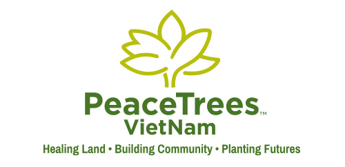 PeaceTrees Vietnam logo design vertical