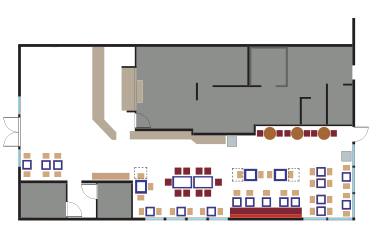 Rubio’s Carlsbad restaurant floor plan