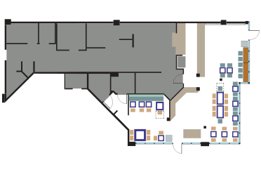 Rubio’s La Jolla restaurant layout