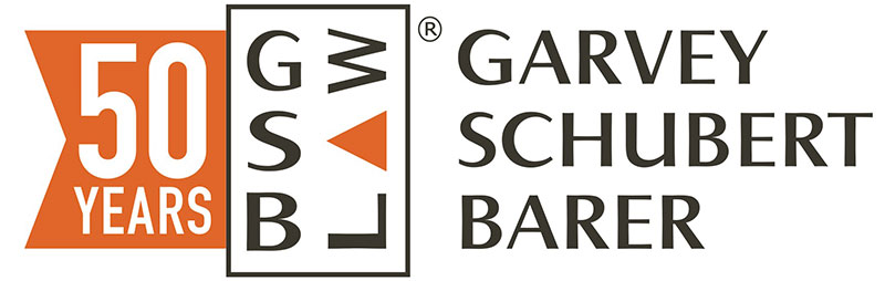 Garvey Schubert Barer law firm branding anniversary logo