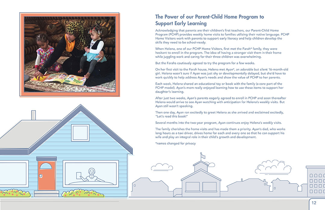 Neighborhood House Annual Report, parent-child home program to support early learning